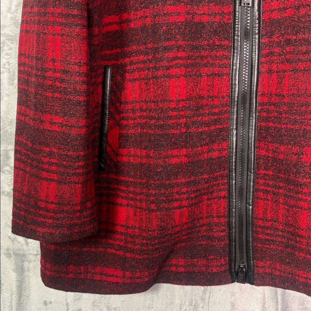 Pendleton Red Black Plaid Wood Full Zip Jacket Size XL - Picture 6 of 11
